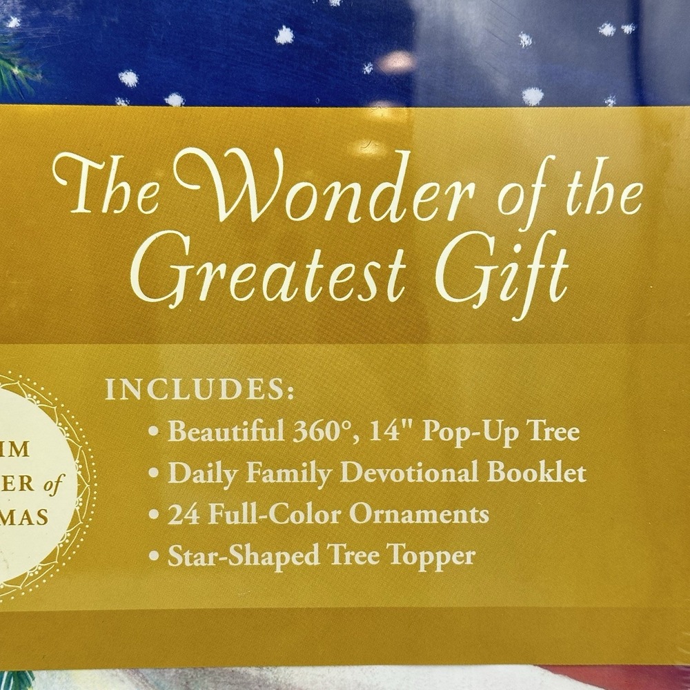 The Wonder of the Greatest Gift Book Pop Up Tree Advent Voskamp NEW Sealed - Picture 3 of 8